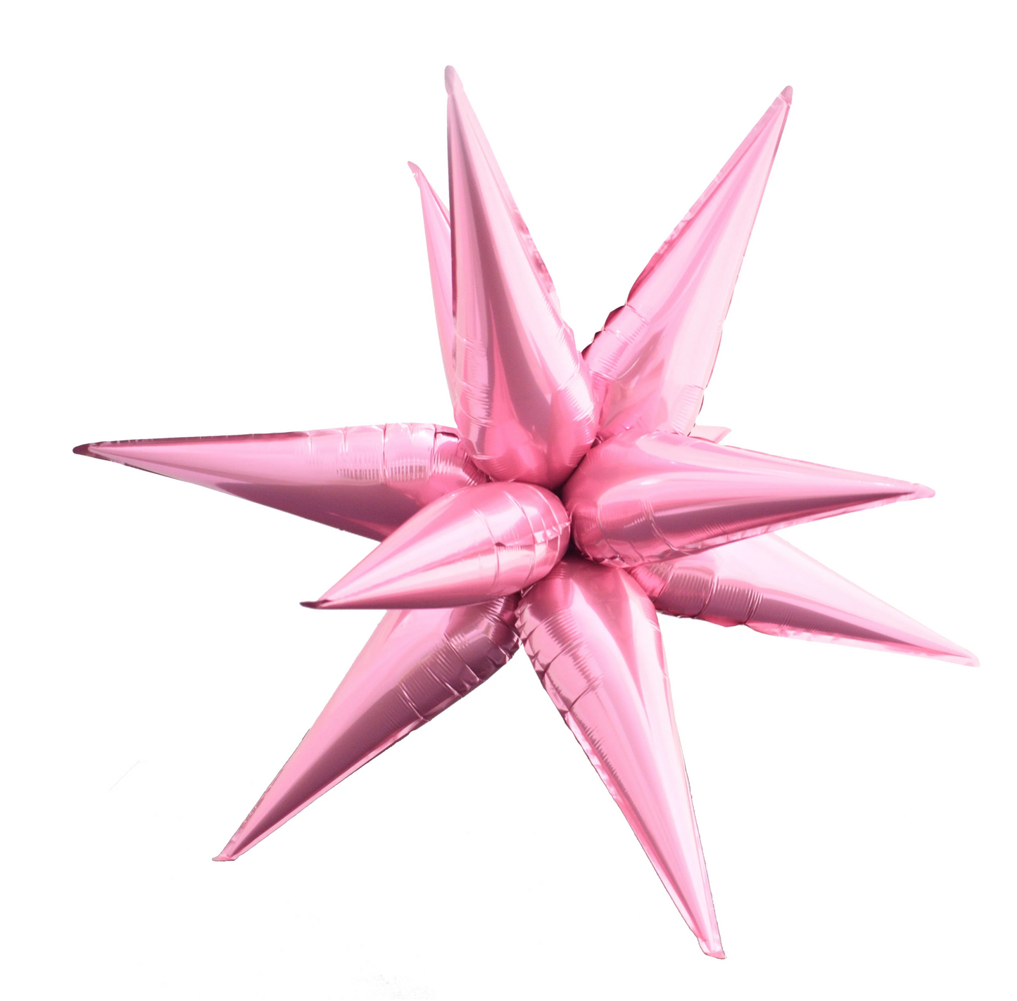 Pink Foil Starburst Balloon