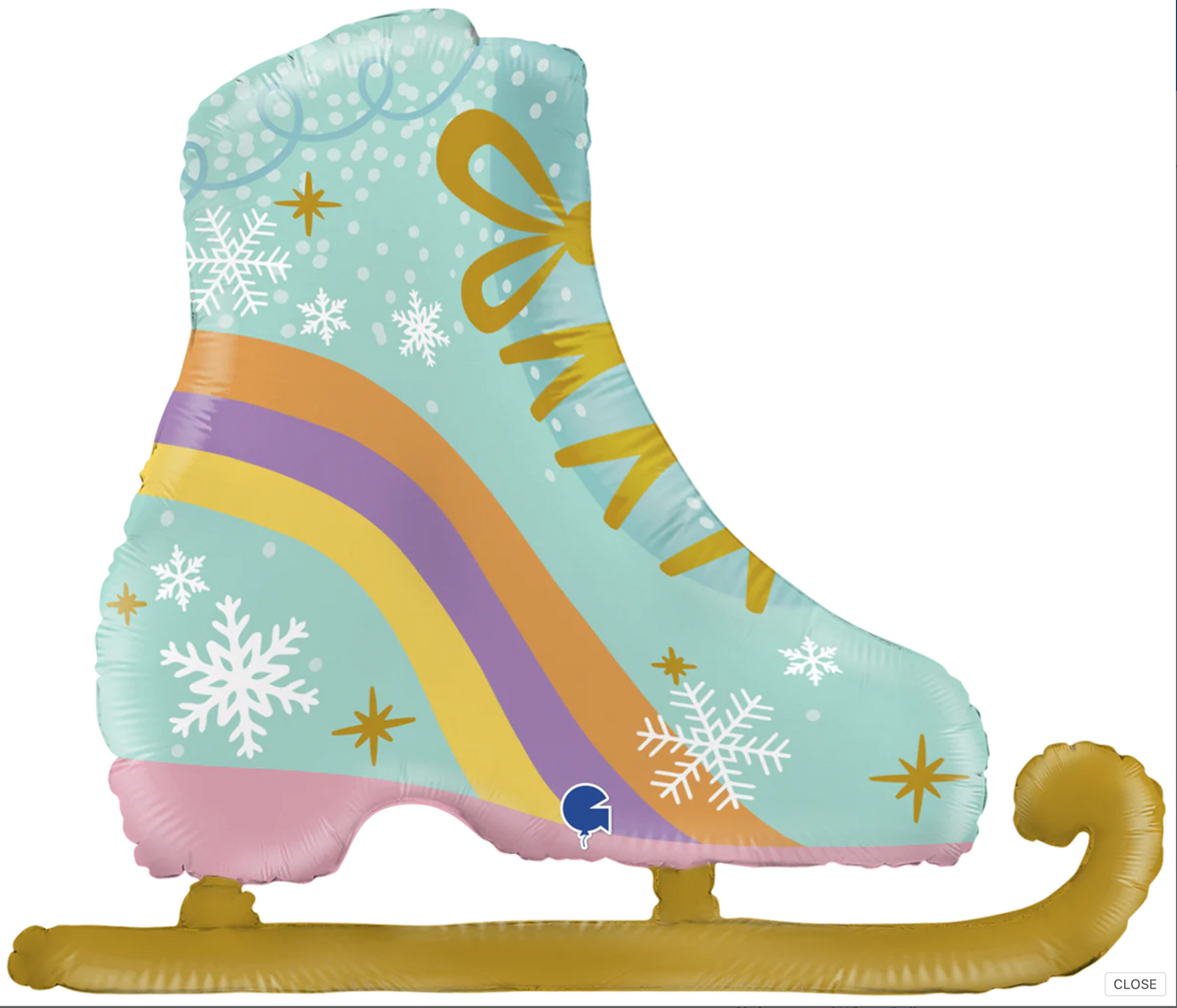 Ice Skate Foil balloon