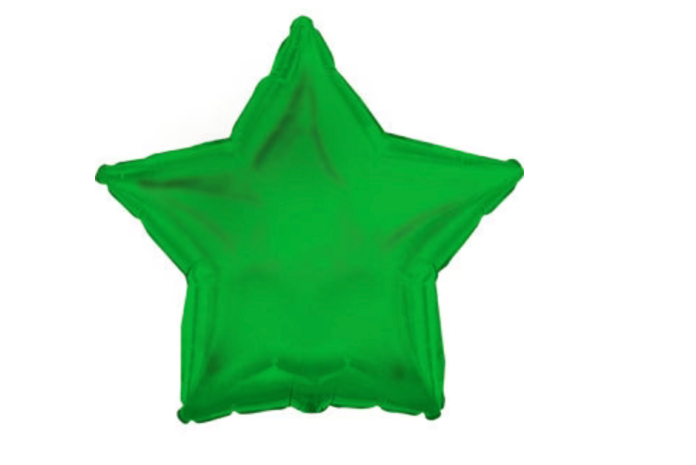 Mini Green Star Balloon