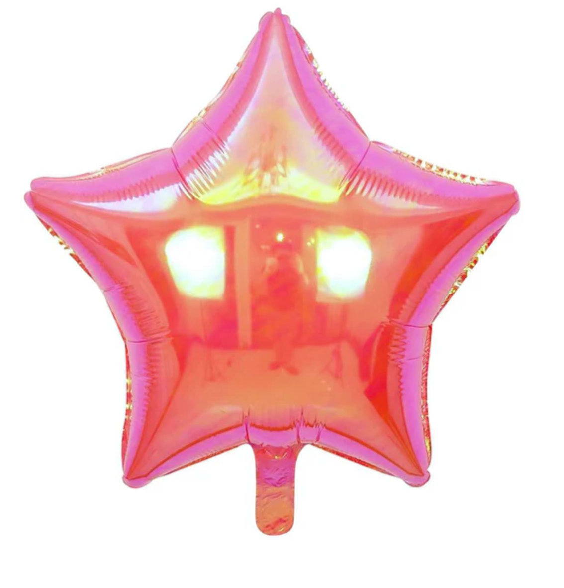 Pink Lustrous Star Iridescent Foil Balloon
