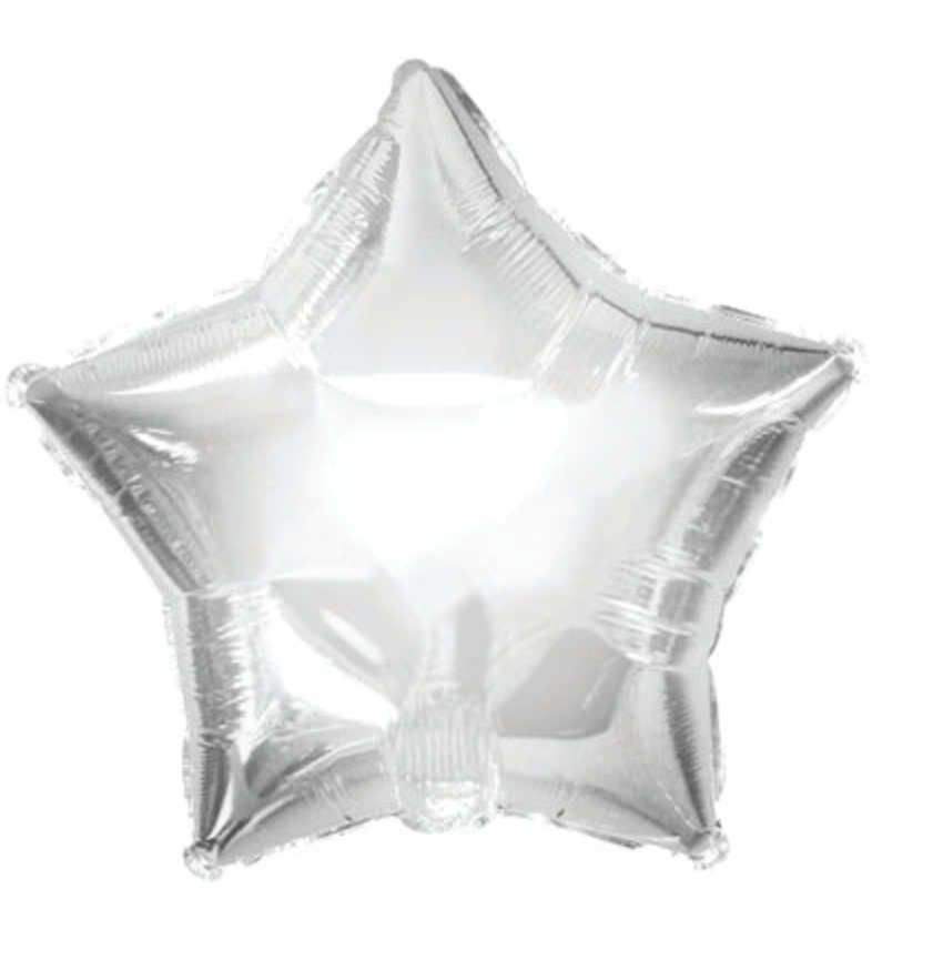 Mini Silver Star Balloon