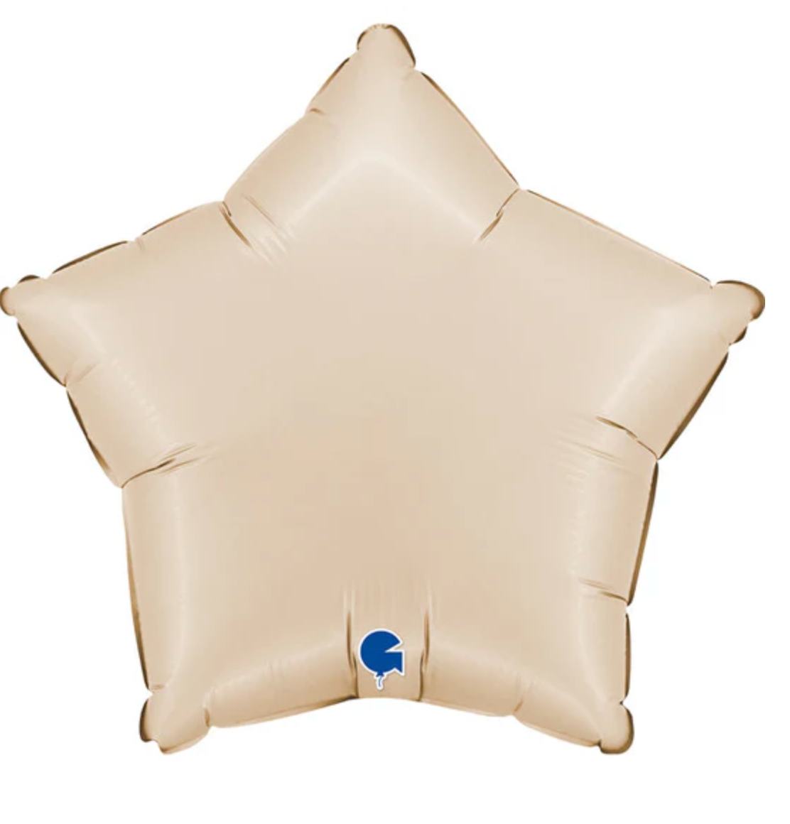 Satin Cream Star Foil Balloon