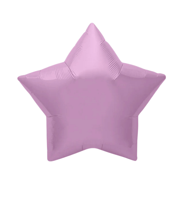 22" Lilac Star Foil Balloon