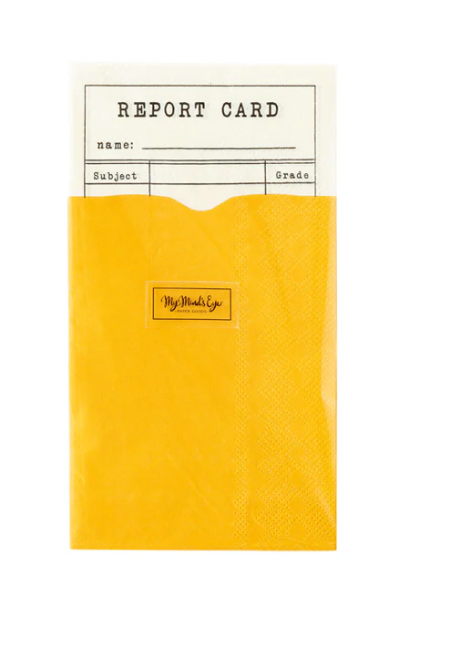 REPORT CARD DINNER NAPKIN