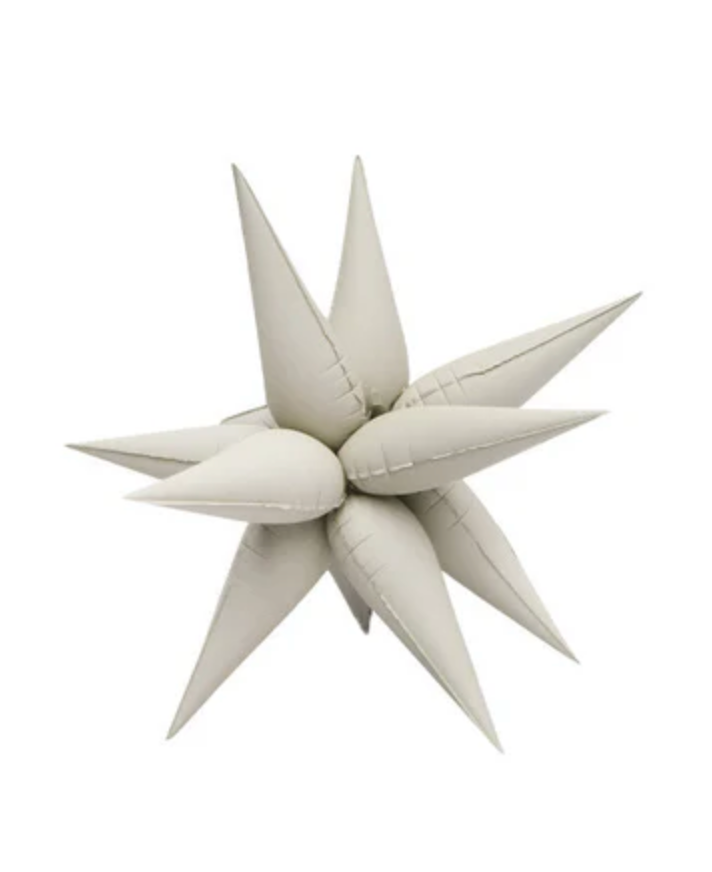 Matte Cream/Ivory Starburst Balloon